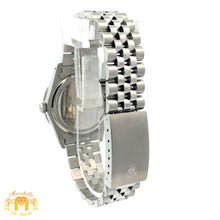 Load image into Gallery viewer, 34mm Rolex Watch with Stainless Steel Jubilee Bracelet (custom diamond bezel and mother of pearl (MOP) diamond dial)