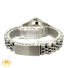 Load image into Gallery viewer, 26mm Ladies` Rolex Datejust Watch with Stainless Steel Jubilee Bracelet (red mother of pearl (MOP)dial with diamonds)