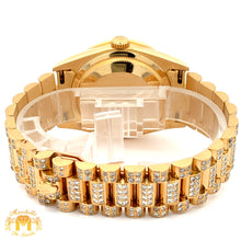 Load image into Gallery viewer, Iced out 36mm 18k gold Rolex Presidential Watch (quick-set)