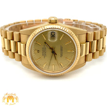 Load image into Gallery viewer, 31mm 18k Yellow Gold Rolex Presidential Datejust Watch (fluted bezel)