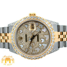 Load image into Gallery viewer, 36mm Rolex Diamond Watch with Two-Tone Jubilee Bracelet (custom diamond dial, custom diamond bezel)
