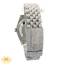 Load image into Gallery viewer, Iced out 42mm Rolex Sky-Dweller Watch with Stainless Steel Jubilee Bracelet
