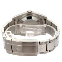 Load image into Gallery viewer, 36mm Rolex Watch with Stainless Steel Oyster Diamond Bracelet (royal blue dial, diamond bezel)