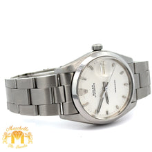 Load image into Gallery viewer, 34mm Rolex Watch with Stainless Steel Oyster Bracelet (silver dial, smooth bezel)