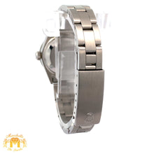 Load image into Gallery viewer, 26mm Ladies`Rolex Watch with Stainless Steel Oyster Bracelet (diamond bezel, blue dial)