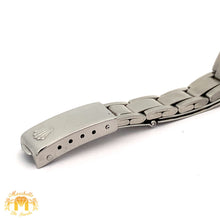 Load image into Gallery viewer, 26mm Ladies` Rolex Watch with Stainless Steel Oyster Bracelet (diamond bezel, diamond green mother of pearl (MOP)dial)