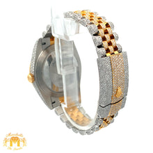 Load image into Gallery viewer, Iced out 41mm Rolex Diamond Watch with Two-Tone Jubilee Bracelet