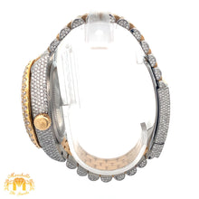 Load image into Gallery viewer, Iced out 42mm Rolex Sky-Dweller Watch with Two-Tone Jubilee Bracelet