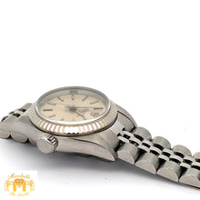 Load image into Gallery viewer, Factory 24mm Ladies` Rolex Watch with Stainless Steel Jubilee Bracelet (Rolex papers)