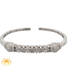 Load image into Gallery viewer, 4 piece deal: Ladies`26mm Rolex Diamond Watch with Stainless Steel Oyster Band + LIMITED EDITION 18k White Gold and Diamond Bangle + Gift Diamond Earrings + Gift