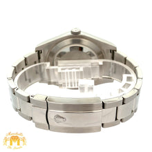 Load image into Gallery viewer, 41mm Rolex Watch with Stainless Steel Bracelet (fluted bezel, grey dial with Roman numerals)