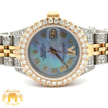 Load image into Gallery viewer, 3ct diamonds Ladies` 26mm Rolex Diamond Watch with Two-Tone Jubilee Bracelet
