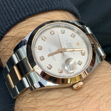 Load image into Gallery viewer, 41mm Rolex Watch with Two-Tone Oyster Bracelet (factory diamond dial)