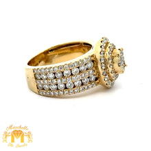 Load image into Gallery viewer, 4 piece deal: 36mm 18k Gold Presidential Rolex Diamond Watch (XL Bezel measures 40mm) + 3.40ct diamonds 14k Gold Men`s Ring + 14k Gold and Diamond Earrings + Gift from MTJ
