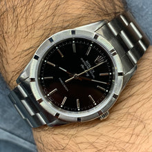 Load image into Gallery viewer, Full factory 34mm Rolex Air-King Watch with Stainless Steel Oyster Bracelet (black dial)