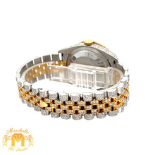 Load image into Gallery viewer, Model: 11673 Iced out 36mm Rolex Watch with Two-Tone Jubilee Bracelet