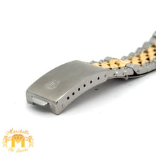 Load image into Gallery viewer, 36mm Rolex Diamond Watch with Two-Tone Jubilee Bracelet (Diamond Mother of Pearl Roman dial, diamond bezel)