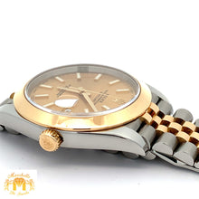 Load image into Gallery viewer, 41mm Rolex Watch with Two-Tone Jubilee Bracelet (smooth bezel, champagne dial)