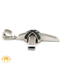 Load image into Gallery viewer, 5ct Diamond 14k White Gold Cross Pendant with Round Diamonds