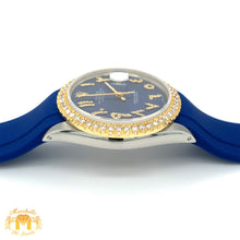 Load image into Gallery viewer, 36mm Rolex Datejust Watch with Rubber Band (choose your color)