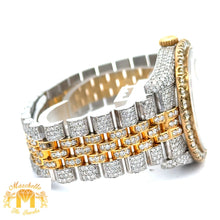 Load image into Gallery viewer, Model: 11673 Iced out 36mm Rolex Watch with Two-Tone Jubilee Bracelet