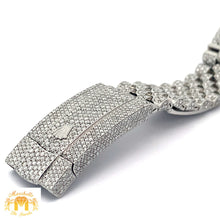 Load image into Gallery viewer, Iced out 42mm Rolex Sky-Dweller Watch with Stainless Steel Jubilee Bracelet