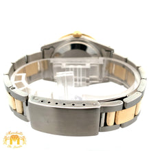 Load image into Gallery viewer, 34mm Rolex Watch with Two-Tone Oyster Bracelet (Mother of pearl (MOP) dial with diamonds)