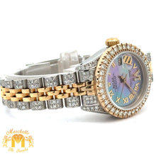 Load image into Gallery viewer, 3ct diamonds Ladies` 26mm Rolex Diamond Watch with Two-Tone Jubilee Bracelet