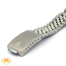 Load image into Gallery viewer, 34mm Rolex Watch with Stainless Steel Jubilee Bracelet (custom diamond bezel and mother of pearl (MOP) diamond dial)