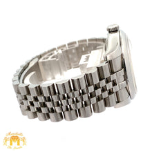 Load image into Gallery viewer, 36mm Rolex Watch with Stainless Steel Jubilee Bracelet (silver dial, engraved model)