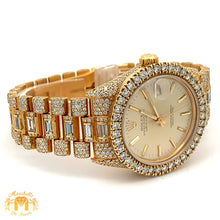 Load image into Gallery viewer, Iced out 31mm Rolex Presidential Watch with Baguettes and Round Diamonds