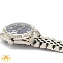 Load image into Gallery viewer, 31mm Rolex Watch with Stainless Steel Jubilee Bracelet (custom diamond bezel)