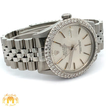 Load image into Gallery viewer, 36mm Rolex Diamond Watch with Stainless Steel Jubilee Bracelet