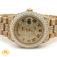 Load image into Gallery viewer, Iced out 36mm Rolex Presidential Watch (diamond dial with Roman numerals)