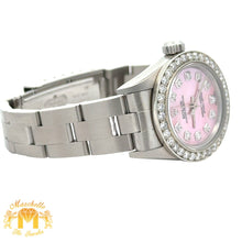 Load image into Gallery viewer, 4 piece deal: 24mm Ladies` Rolex Watch with Stainless Steel Oyster Bracelet + White Gold and Diamond Heart Shape Bracelet