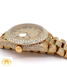 Load image into Gallery viewer, Iced out 36mm Rolex Presidential Watch (diamond dial with Roman numerals)