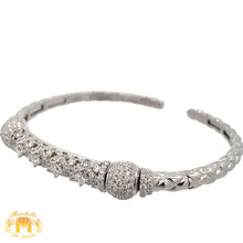 Load image into Gallery viewer, 4 piece deal: Ladies`26mm Rolex Diamond Watch with Stainless Steel Oyster Band + LIMITED EDITION 18k White Gold and Diamond Bangle + Gift Diamond Earrings + Gift