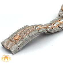 Load image into Gallery viewer, 36mm Iced out Rolex Datejust Watch with Two-Tone Oyster Bracelet
