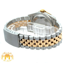 Load image into Gallery viewer, 36mm Rolex Diamond Watch with Two-Tone Jubilee Bracelet (Diamond Mother of Pearl Roman dial, diamond bezel)