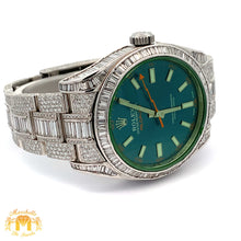 Load image into Gallery viewer, Iced out 40mm Rolex Diamond Watch with Stainless Steel Oyster Bracelet
