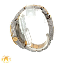 Load image into Gallery viewer, Iced out 41mm Rolex Diamond Watch with Two-Tone Oyster Bracelet
