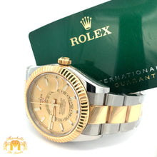 Load image into Gallery viewer, 42mm Rolex Sky-Dweller Watch with Two-Tone Oyster Bracelet (fluted bezel, Rolex papers)
