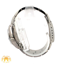 Load image into Gallery viewer, 26mm Ladies`Rolex Watch with Stainless Steel Oyster Bracelet (blue mother of pearl (MOP) diamond dial, smooth bezel)