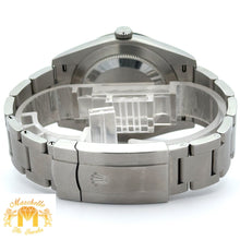 Load image into Gallery viewer, 41mm Rolex Watch with Stainless Steel Oyster Bracelet (Rolex papers, smooth bezel, green dial) (Model number: 124300)