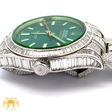 Load image into Gallery viewer, Iced out 40mm Rolex Diamond Watch with Stainless Steel Oyster Bracelet