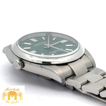Load image into Gallery viewer, 41mm Rolex Watch with Stainless Steel Oyster Bracelet (Rolex papers, smooth bezel, green dial) (Model number: 124300)
