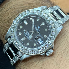 Load image into Gallery viewer, 40mm Rolex Watch with Stainless Steel Oyster Diamond Bracelet