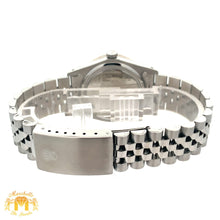 Load image into Gallery viewer, 34mm Rolex Watch with Stainless Steel Jubilee Bracelet (custom diamond bezel and mother of pearl (MOP) diamond dial)