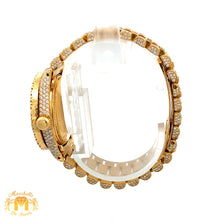 Load image into Gallery viewer, Iced out 31mm Rolex Presidential Watch with Baguettes and Round Diamonds