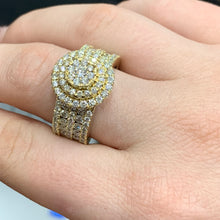 Load image into Gallery viewer, 4 piece deal: 36mm 18k Gold Presidential Rolex Diamond Watch (XL Bezel measures 40mm) + 3.40ct diamonds 14k Gold Men`s Ring + 14k Gold and Diamond Earrings + Gift from MTJ